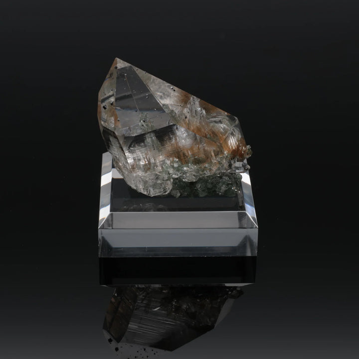 GOLDEN SHADOW | Rutilated quartz with chlorite from the Himalayas | 32 g