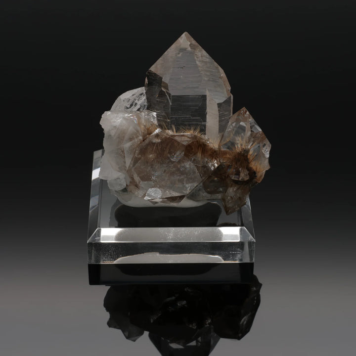 GOLDEN CROWN - Rutilated himalaya quartz with chlorite | 83 g