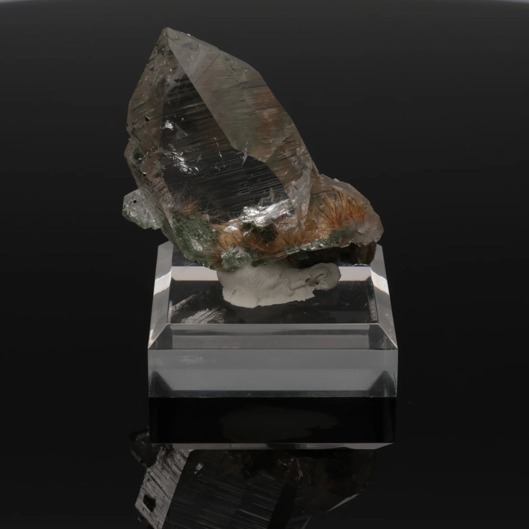 CRYSTAL FUSION | Rutilated Quartz with chlorite from the Himalayas | 42 g