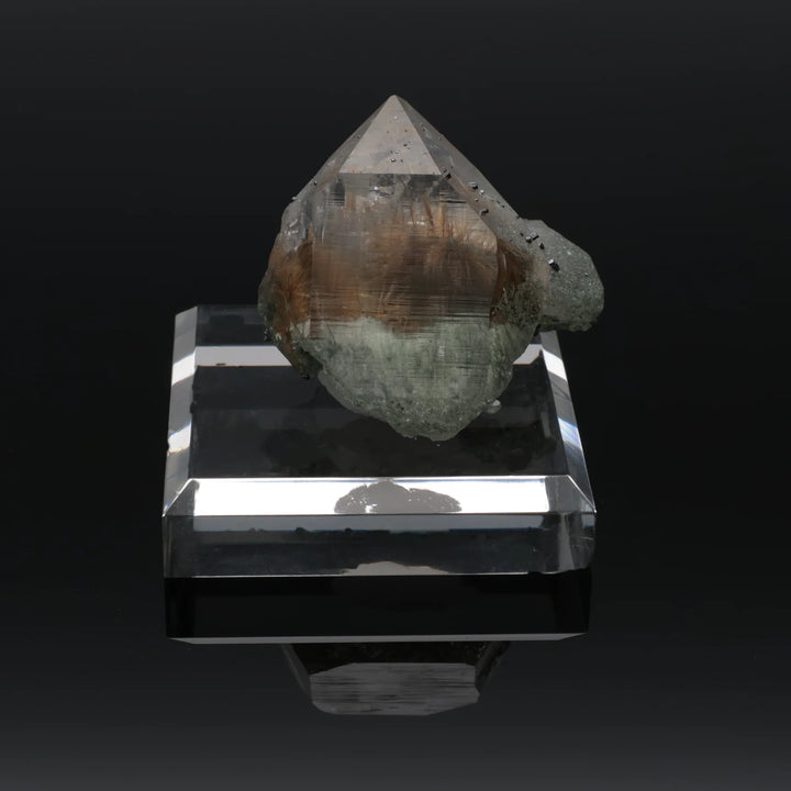 COPPER GHOST | Rutilated quartz with chlorite from the Himalayas | 41 g