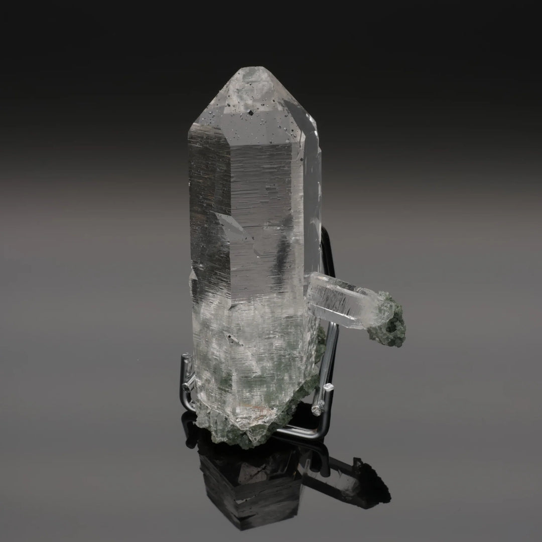 ESTRELLAS NEGRAS | Cuarzo con fluorita del Himalaya | 91 g | Único en su clase