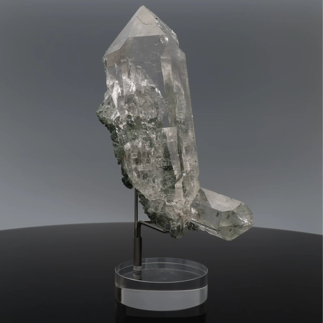 ICE WING | Quartz with chlorite & rutile from the Himalayas | 328 g