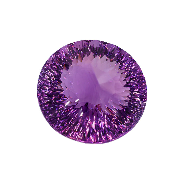 134,47 ct Amethyst Mastercut - Concave Cut "Firework" - GLT Zertifikat