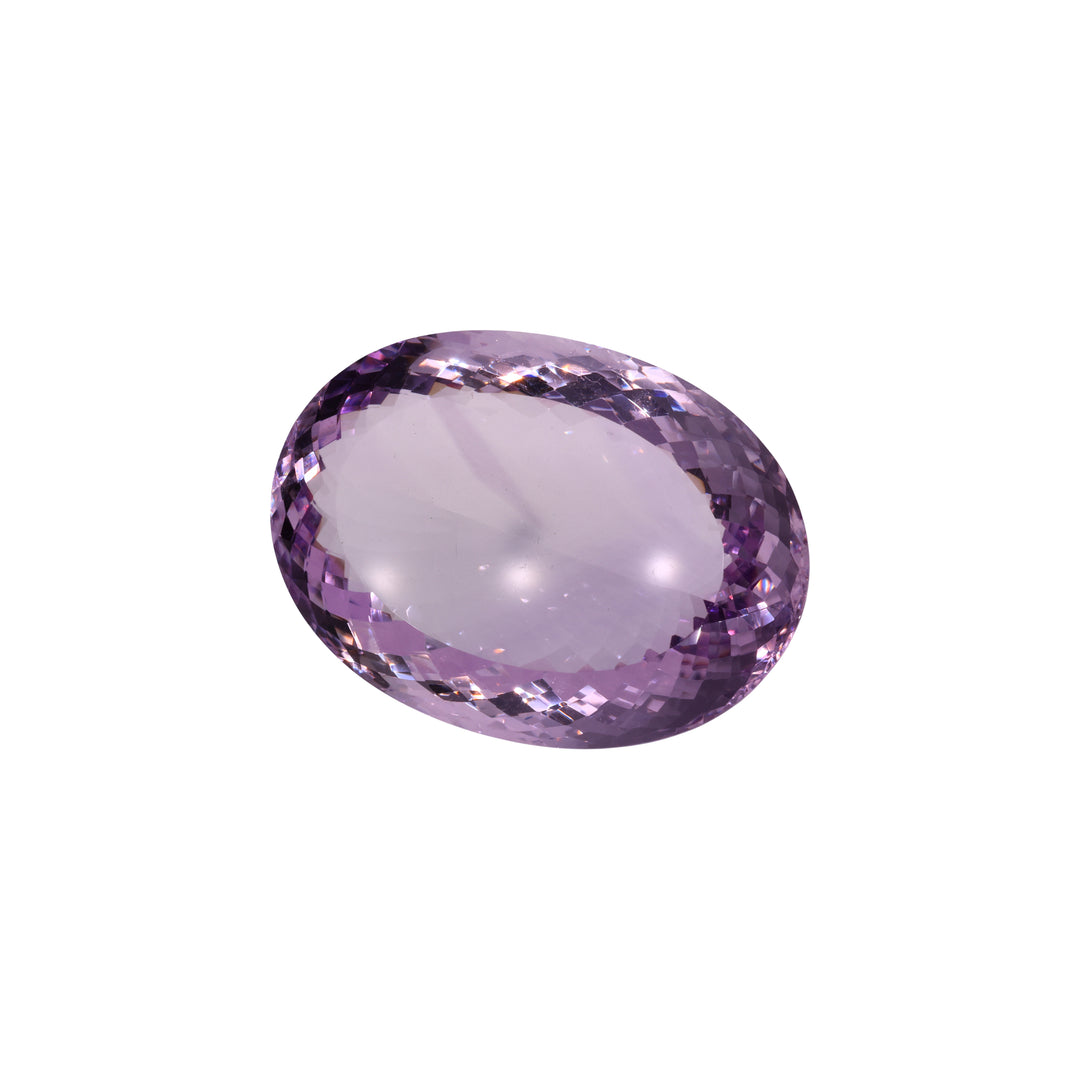 206,46 ct Amethyst „Rose de France“ - Oval Mixed Cut - GBI Zertifikat