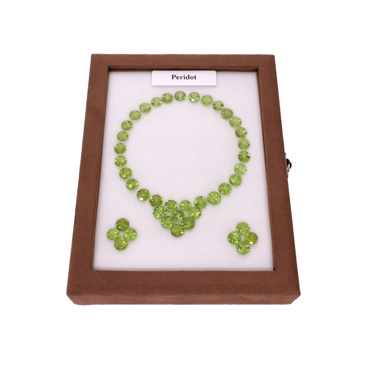 83,325 ct Peridot Set – 42 Brilliant Round Cut Gemstones