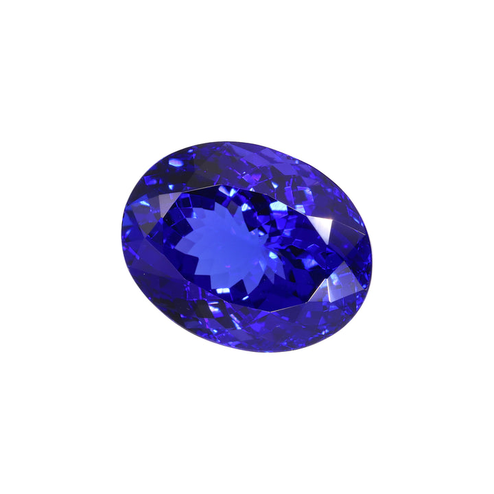 Tanzanita de 20,22 ct "Velaris" - Azul violáceo intenso - Certificado IGI