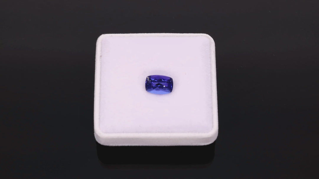 4,59 ct Tansanit "Blue Velvet" - Intensives Violettblau