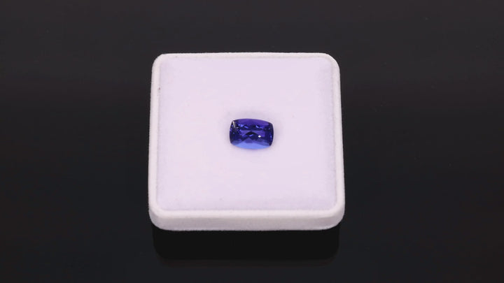 4,59 ct Tansanit "Blue Velvet" - Intensives Violettblau