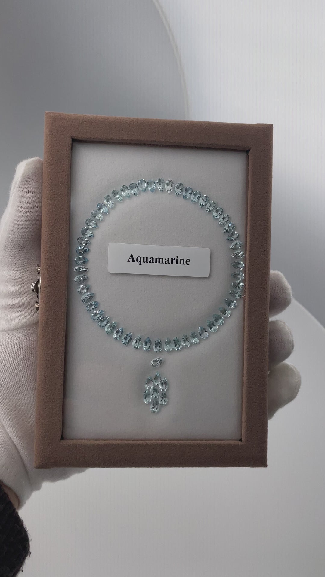 22,18 ct Aquamarine Set - 60 Gemstones Pear Cut