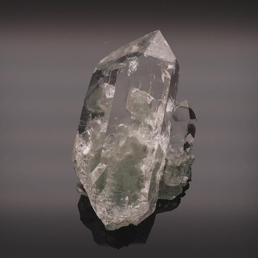 ICE WINDOW | Quartz with phantom quartz & chlorite from the Himalayas | 442 g