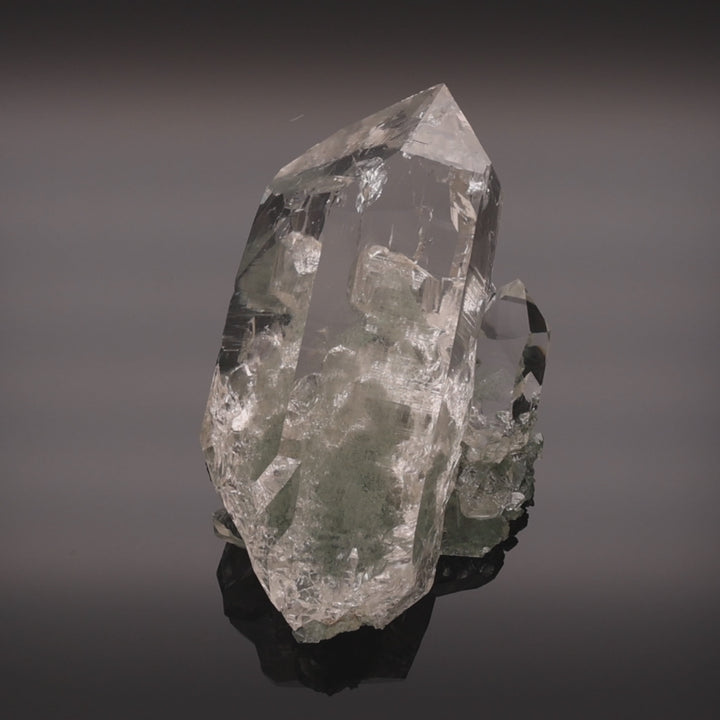 ICE WINDOW | Quartz with phantom quartz & chlorite from the Himalayas | 442 g