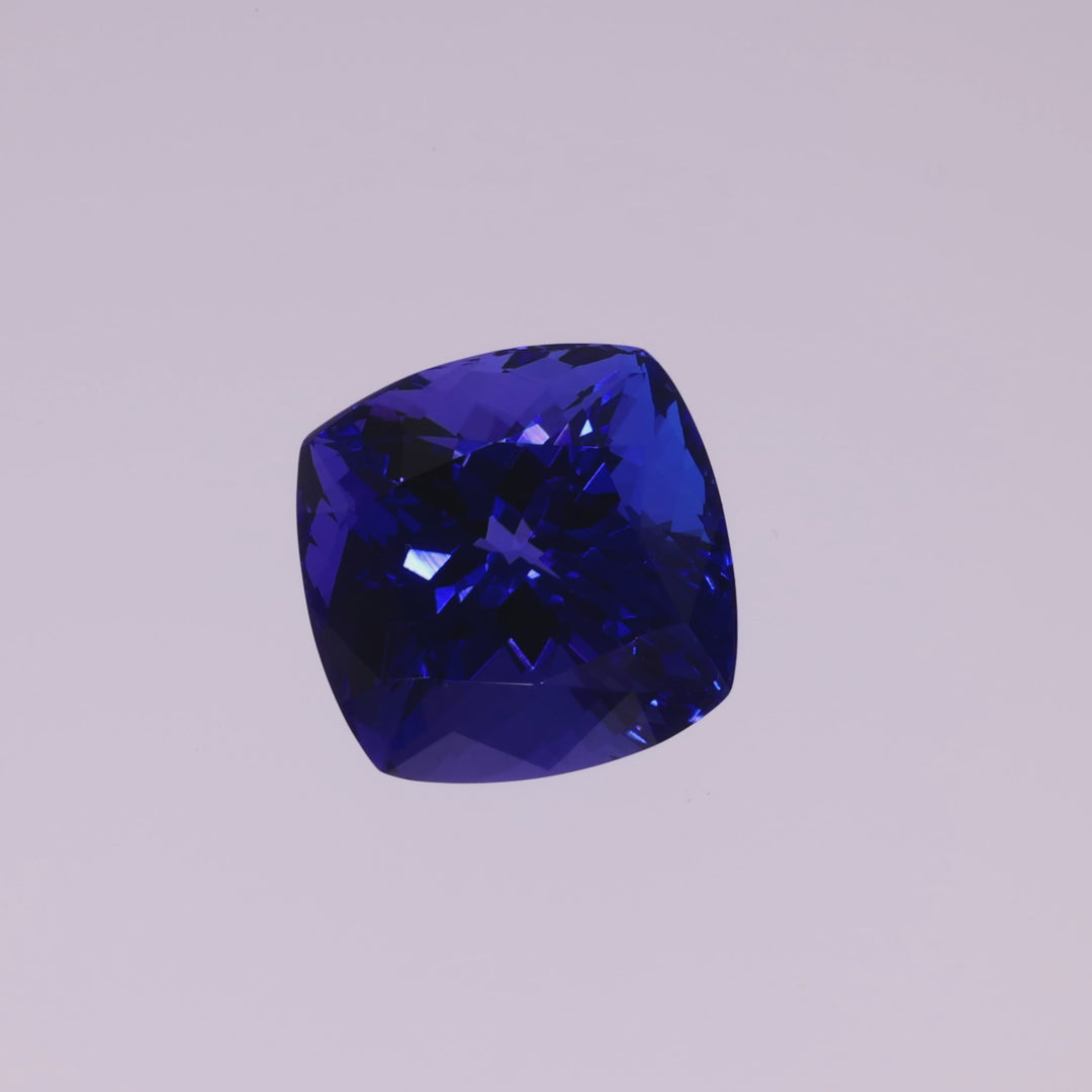 18,09 ct Tansanit "Midnight Aura" - Intensives Violettblau