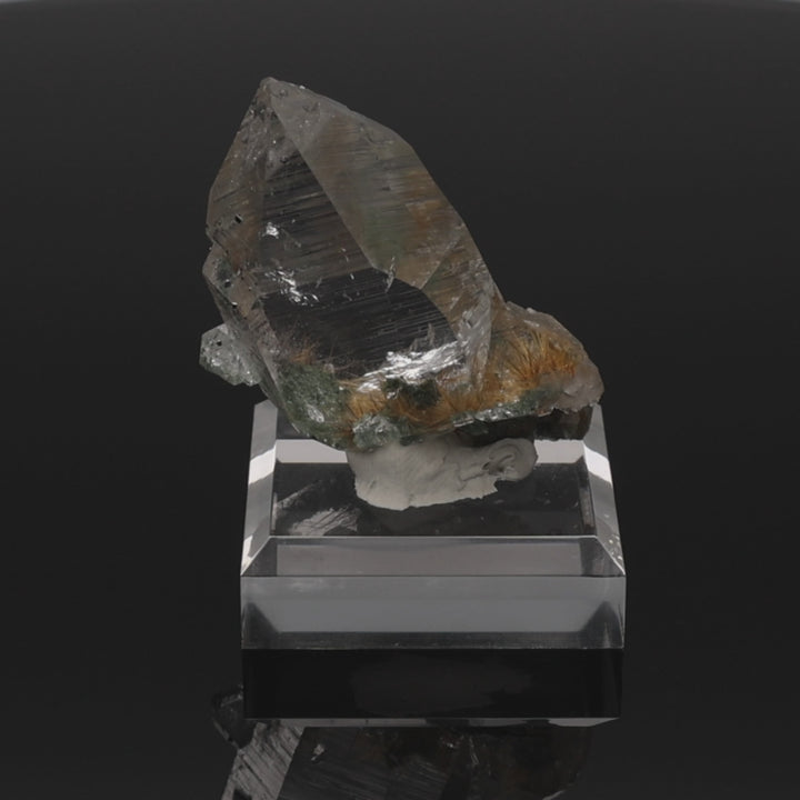 CRYSTAL FUSION | Rutilated Quartz with chlorite from the Himalayas | 42 g