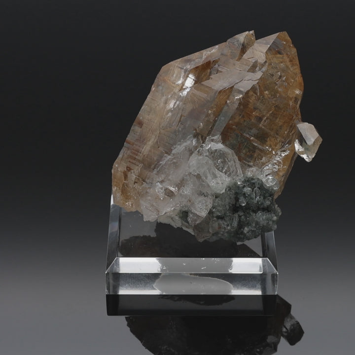COPPER FLAME | Rutilated quartz with chlorite from the Himalayas | 140 g