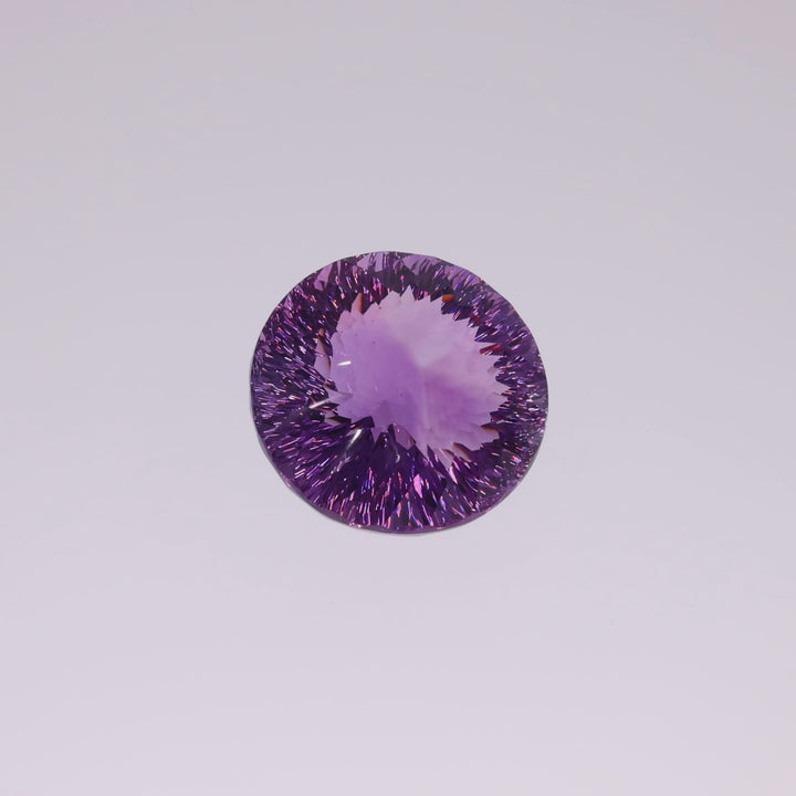 134,47 ct Amethyst Mastercut - Concave Cut "Firework" - GLT Zertifikat