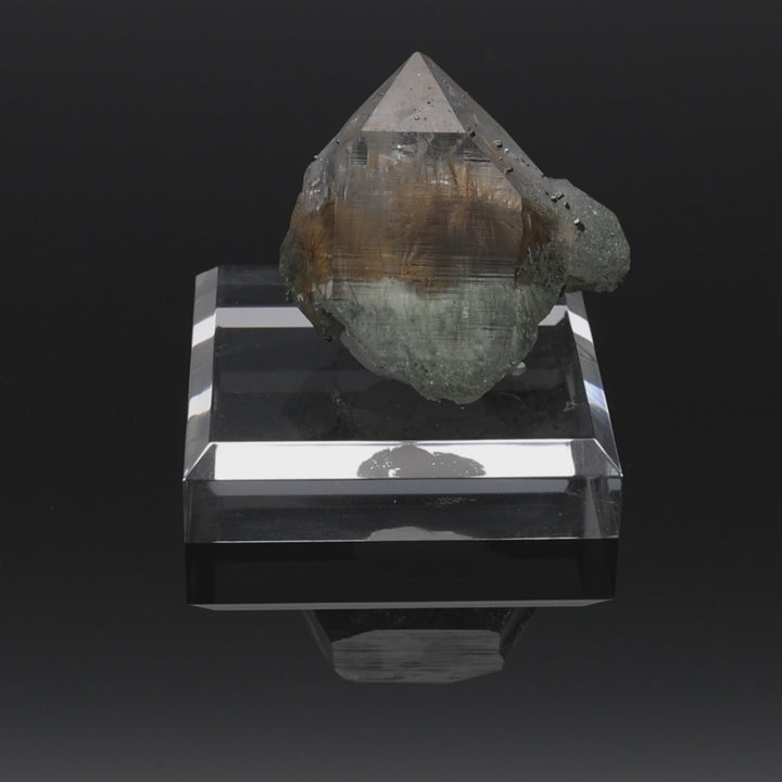 COPPER GHOST | Rutilated quartz with chlorite from the Himalayas | 41 g