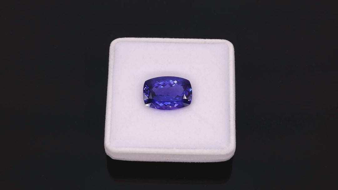 16,87 ct Tanzanite "Indigo Crest" - Deep Violetish Blue