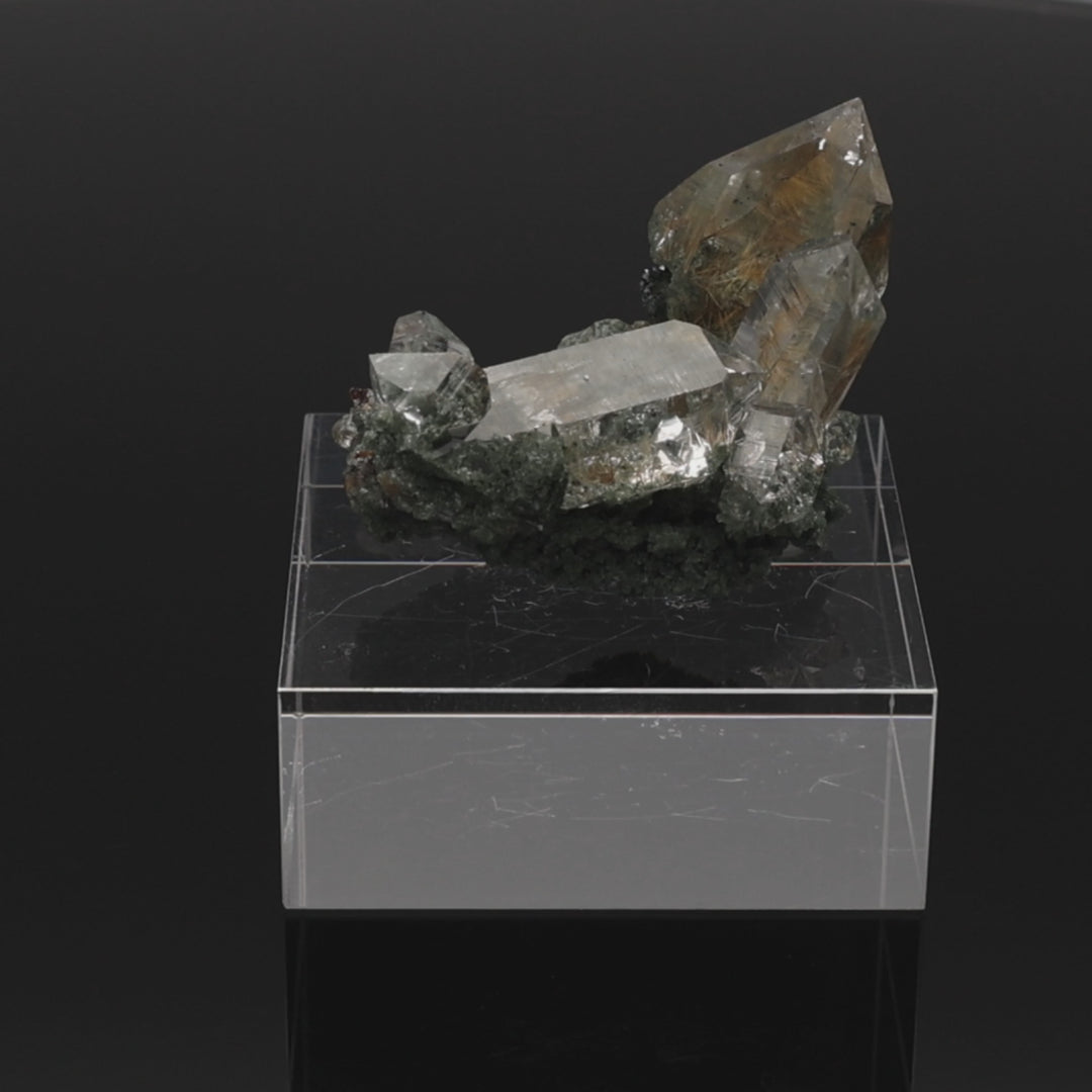 COPPER RIDGE | Rutilated quartz with chlorite from the Himalayas | 39 g