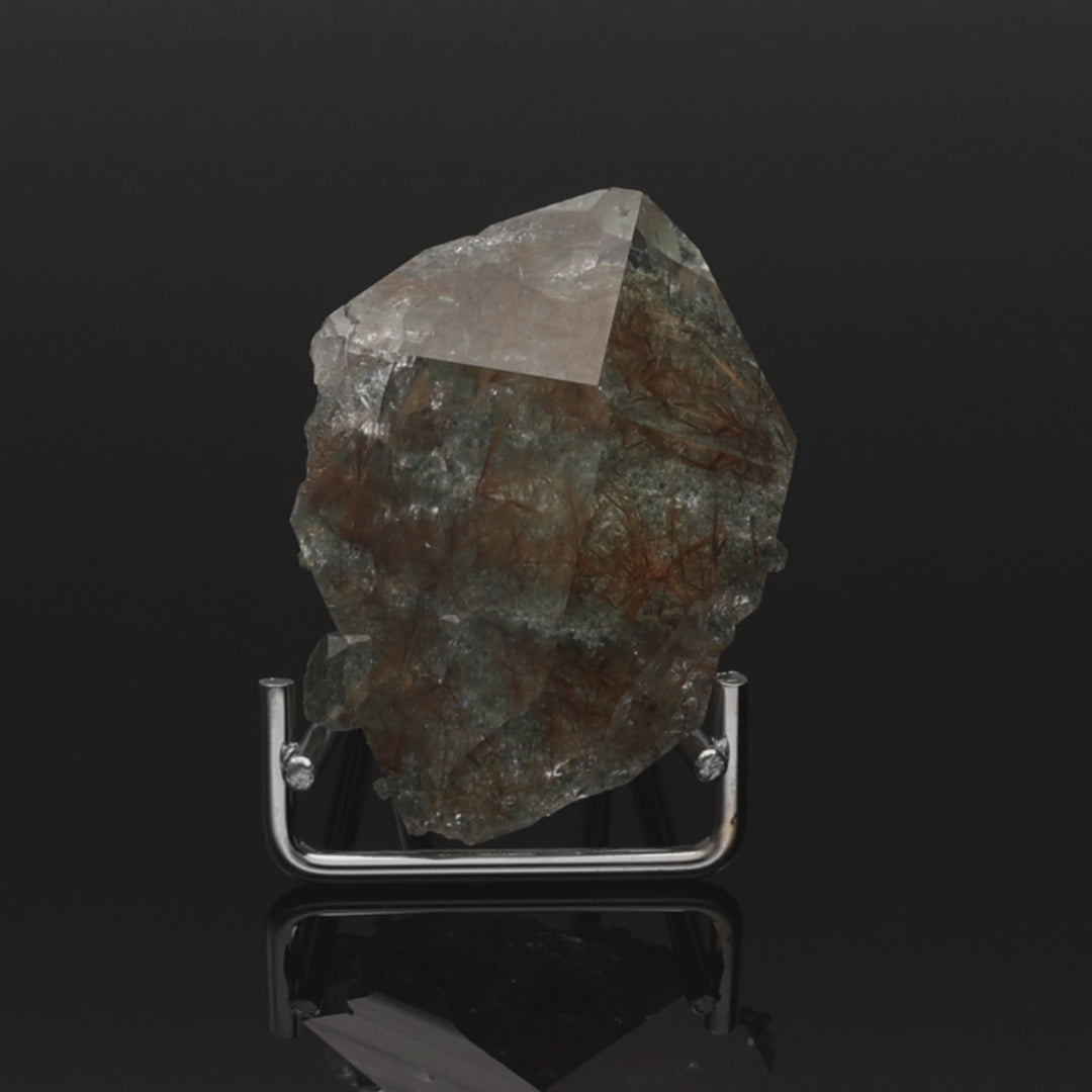 RED VEINS | Rutilated quartz with chlorite from the Himalayas | 28 g