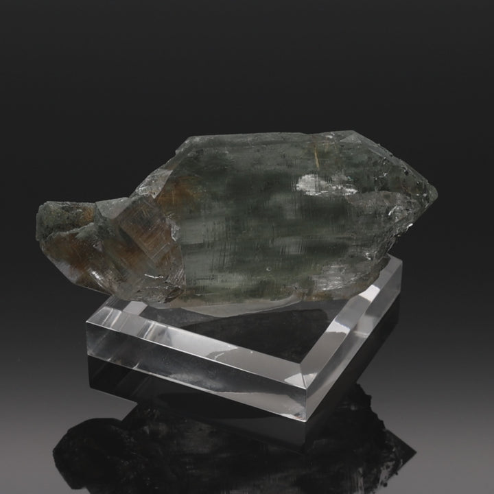 GOLDEN EDGE | Rutilated quartz with chlorite from the Himalayas | 75 g