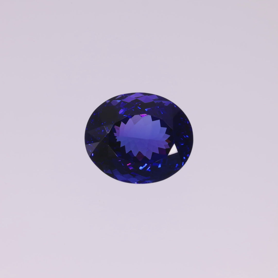 20,02 ct Tanzanite "Blue Mirage" - Intense Violetish Blue