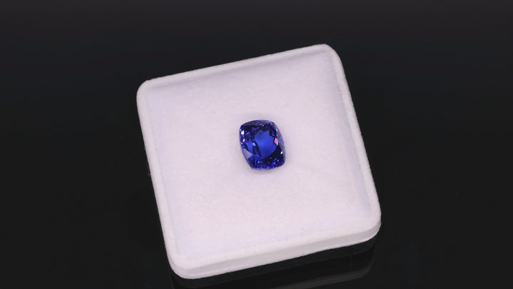 10,89 ct Tanzanite "Electric Monarch" - Deep Violetish Blue