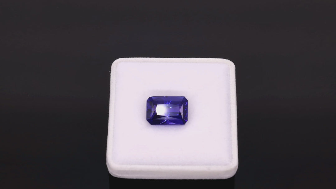14,77 ct Tansanit "Royal Cipher" - Intensives Blauviolett