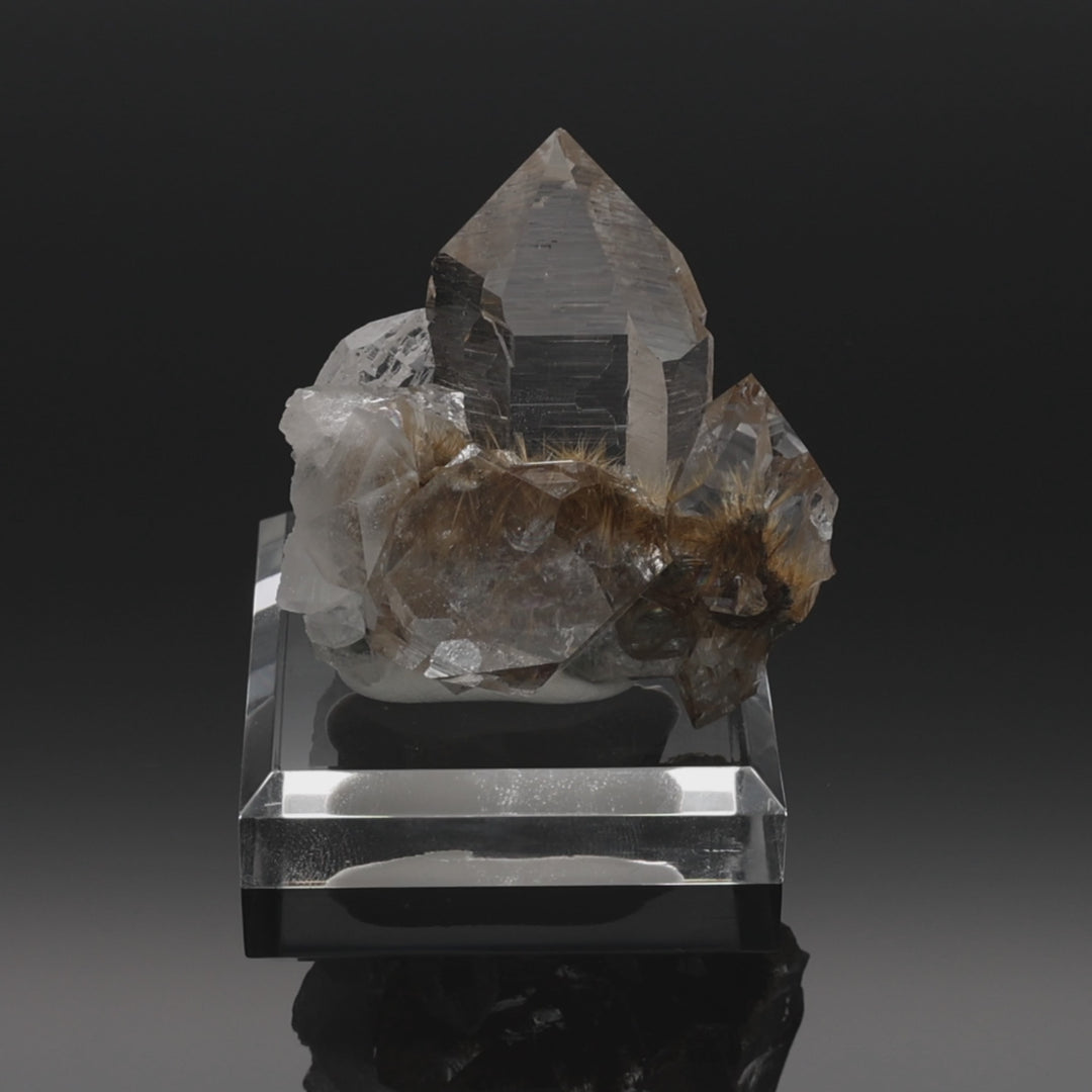 GOLDEN CROWN - Rutilated himalaya quartz with chlorite | 83 g