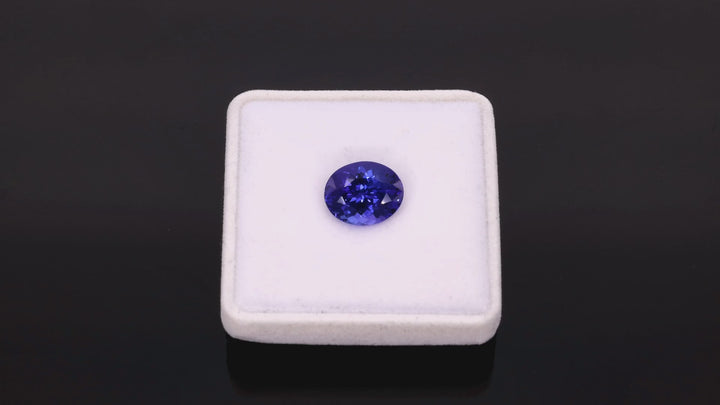 9,52 ct Tanzanite "Blue Ember" - Deep Violetish Blue