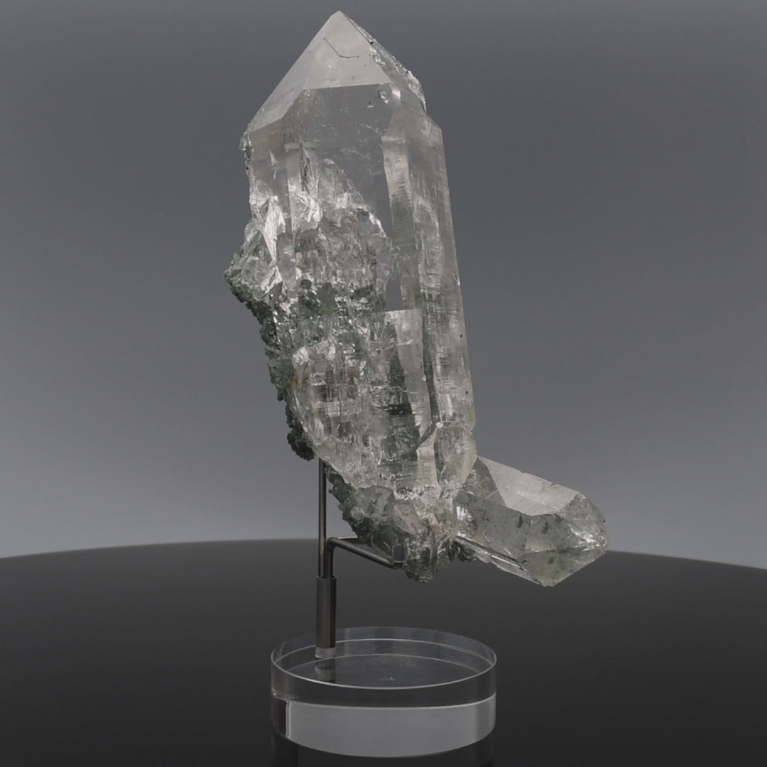 ICE WING | Quartz with chlorite & rutile from the Himalayas | 328 g