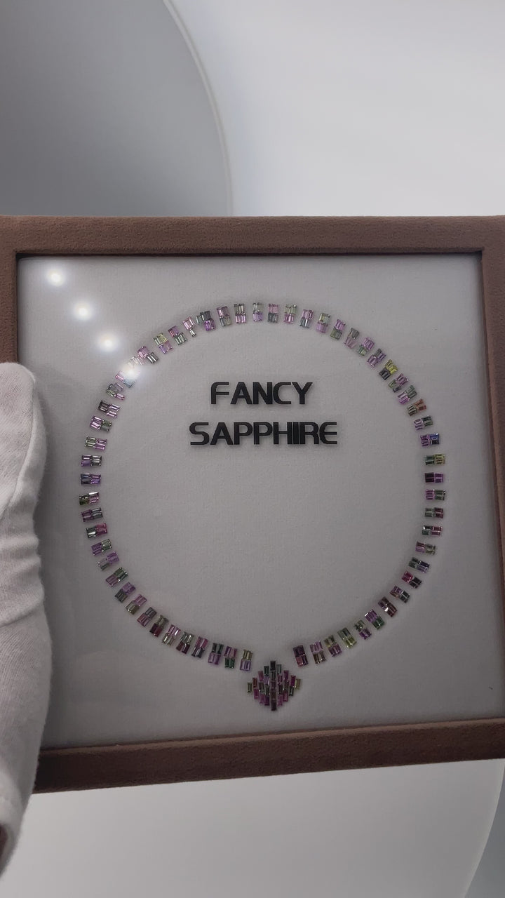 Sapphire Multicolor Baguette Set (20,16 ct)